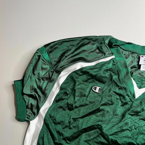 Lot of 5 Vintage Champion Green Mesh Football Game Jerseys XL Made in Costa Rica - Picture 4 of 10